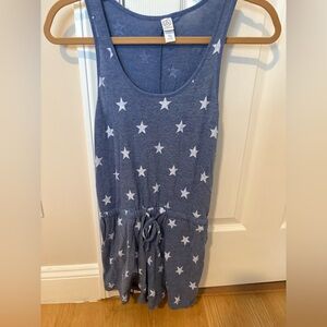 Alternative Blue Star Print romper